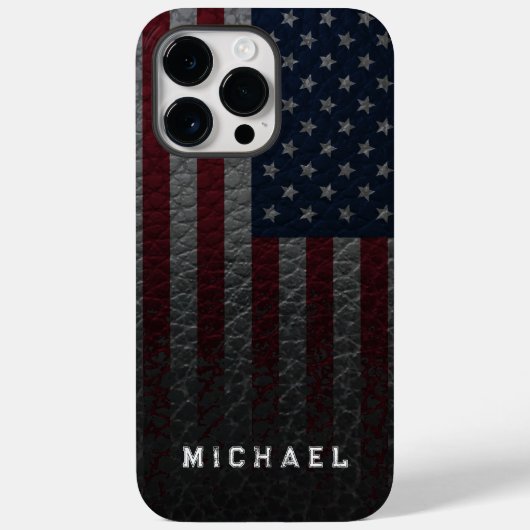 Coques Case-Mate iPhone Personnaliser le drapeau américain Arrière - plan  (Verso)