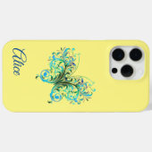 Coques Case-Mate iPhone Personnaliser le papillon bleu (Verso (horizontal))