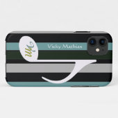 Coques Case-Mate iPhone personnaliser les bandes de notes musicales (Dos (Horizontal))
