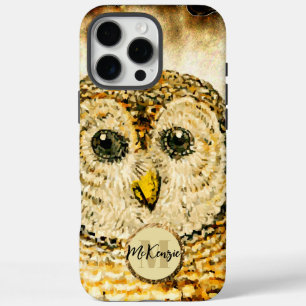 iPhone 16 Pro Max Case Personnaliser Monogram Owl