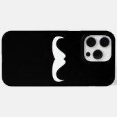 Coques Case-Mate iPhone Personnaliser Mustache noir et blanc (Verso (horizontal))