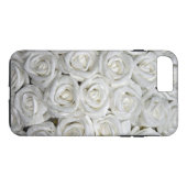 Coques Case-Mate iPhone Personnaliser personnalisée Roses blanches (Dos (Horizontal))