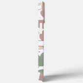 Coques Case-Mate iPhone Personnaliser rose moderne fleurie tendance Nom (Verso / Droite)