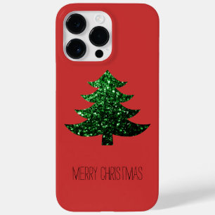Coques Pour iPhone Personnaliser Sparkly sapin vert étincelant rouge