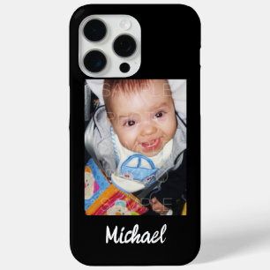 Coque iPhone 15 Pro Max Personnaliser Votre photo personnalisez le nom cou