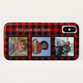 Coques Case-Mate iPhone Personnalisez Avec Photos Et Luminjack Plaid (Dos (Horizontal))