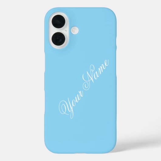Coques Case-Mate iPhone Personnalisez Avec Votre Nom Bleu (Verso)