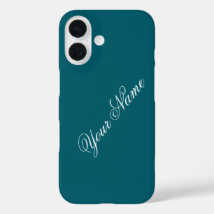 Coques iPhone 16 Personnalisez Avec Votre Nom Turquoise