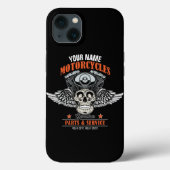 Coques Case-Mate iPhone Personnalized Biker Flying (Verso)