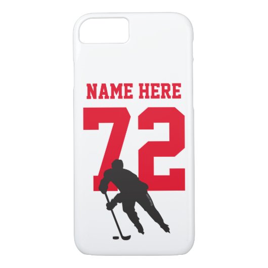 Coques Case-Mate iPhone Personnalized Hockey Player (Dos)