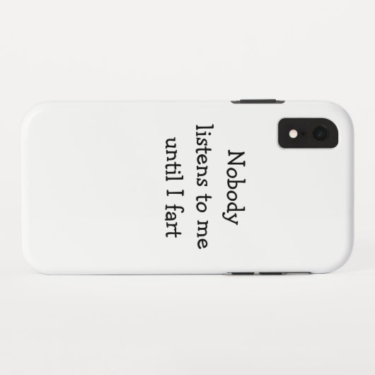 Coques Case-Mate iPhone Personne ne m'écoute. (Dos (Horizontal))