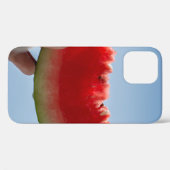 Coques Case-Mate iPhone Personne tenant de la pastèque tranchée (Verso (horizontal))