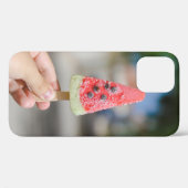 Coques Case-Mate iPhone Personne tenant du popsicle le matin (Verso (horizontal))