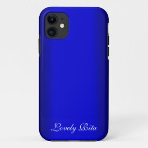 Coques Pour iPhone Personnel bleu électrique
