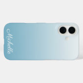 Coques Case-Mate iPhone Personnel gradient ombre angel blue (Verso (horizontal))