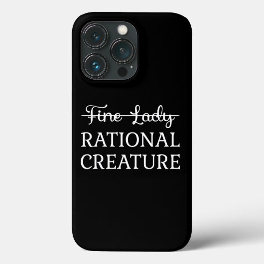 Coques Case-Mate iPhone Persuasion Jane Austen - Créature Rationnelle I (Verso)