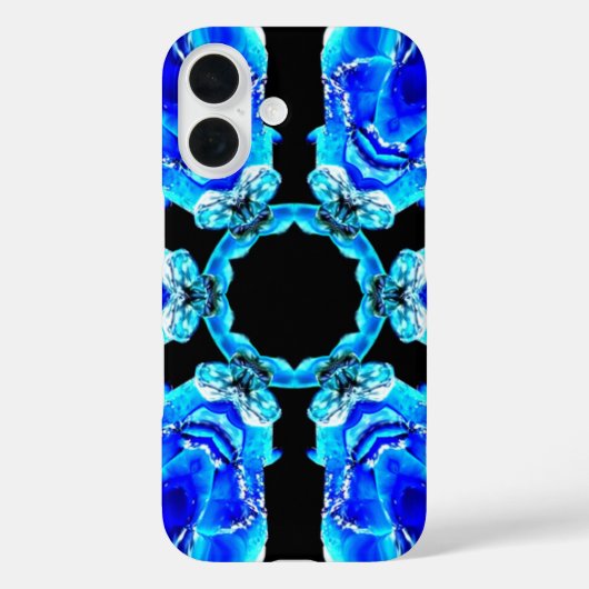 Coques Case-Mate iPhone Pétales bleues (Verso)