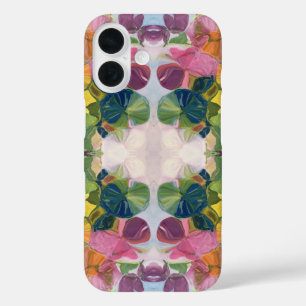 Coques iPhone 16 Pétales de fleurs colorées Aquarelle Motif peintur