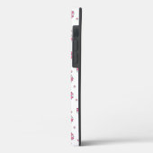 Coques Case-Mate iPhone Pétales de fleurs de coeur roses (Verso / Gauche)