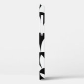 Coques Case-Mate iPhone Pétales de fleurs noires et blanches (Verso / Gauche)