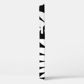 Coques Case-Mate iPhone Pétales de fleurs noires et blanches (Verso / Droite)