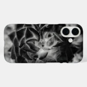 Coques Case-Mate iPhone Pétales noir et blanc (Verso (horizontal))