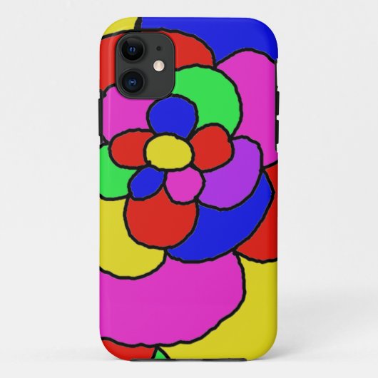 Coques Case-Mate iPhone Pétales rétro (Dos)