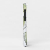 Coques Case-Mate iPhone Pétales verts (Dos/Gauche)