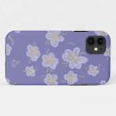 Coques Case-Mate iPhone Pétales violets (Dos (Horizontal))
