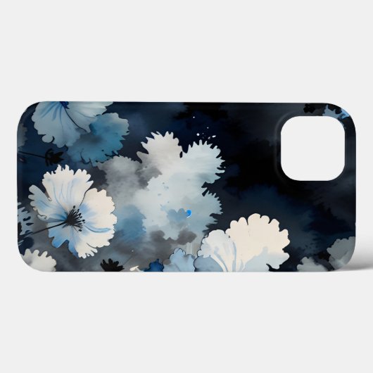 Coques Case-Mate iPhone Petals d'Indigo (Verso (horizontal))
