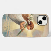 Coques Case-Mate iPhone Petit ange bébé tenant des lys (Verso (horizontal))