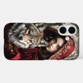 Coques Case-Mate iPhone Petit chapeau rouge et couverture de loup (Verso (horizontal))