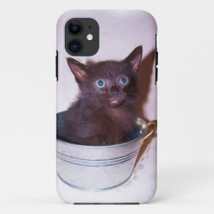 Coques Pour iPhone petit chaton noir