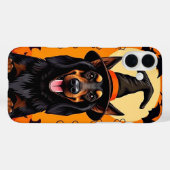 Coques Case-Mate iPhone Petit chien d'Halloween (Verso (horizontal))