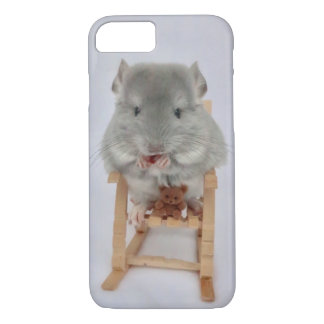 Case-Mate iPhone Case Petit chinchilla assis sur la chaise avec ours en 
