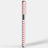 Coques Case-Mate iPhone Petit coeur rouge mignon motif amour monogramme (Verso / Droite)