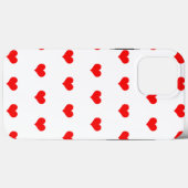 Coques Case-Mate iPhone Petit Coeur Rouge Motifs Saint Valentin 2023 (Verso (horizontal))