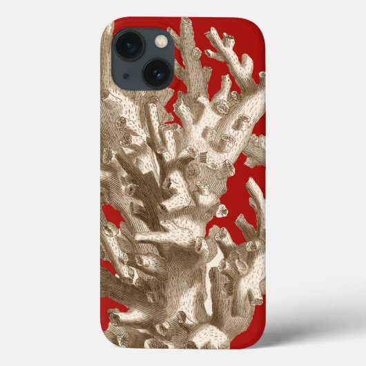 Coques Case-Mate iPhone Petit corail en rouge (Verso)