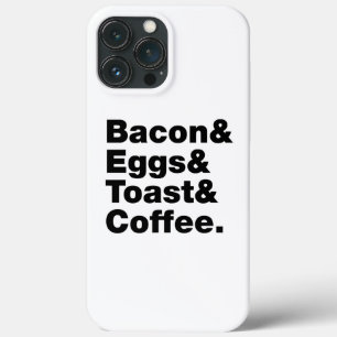Case-Mate iPhone Case Petit-déjeuner (Bacon & oeufs & Toast & Coffee.)