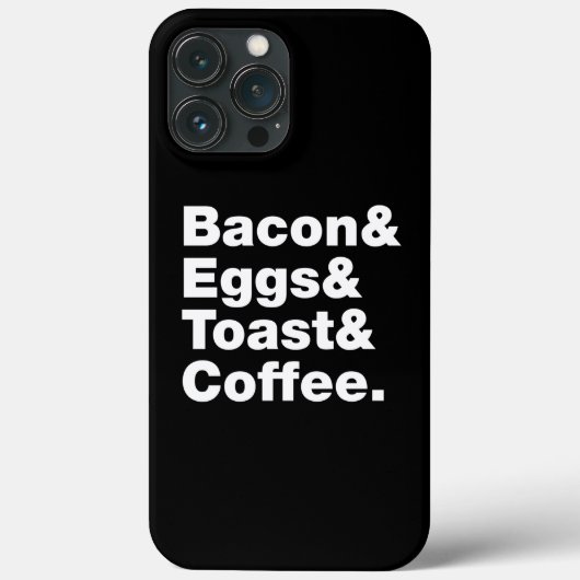Coques Case-Mate iPhone Petit-déjeuner (Bacon & oeufs & Toast & Coffee.) C (Verso)