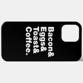 Coques Case-Mate iPhone Petit-déjeuner (Bacon & oeufs & Toast & Coffee.) C (Verso (horizontal))