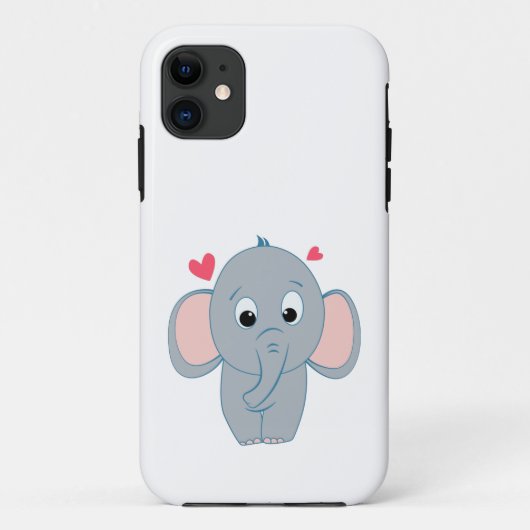 Coques Case-Mate iPhone Petit éléphant mignon (Dos)
