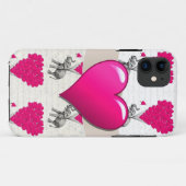 Coques Case-Mate iPhone petit éléphant rose (Dos (Horizontal))