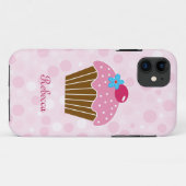 Coques Case-Mate iPhone Petit gâteau rose doux (Dos (Horizontal))