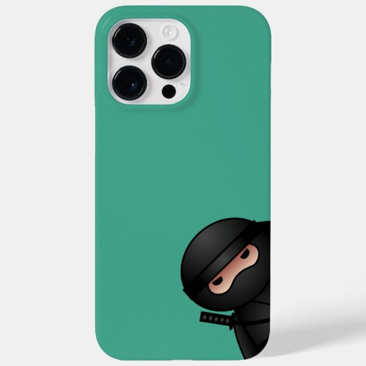 Coques Case-Mate iPhone Petit guerrier de Ninja sur vert (Verso)