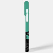 Coques Case-Mate iPhone Petit guerrier de Ninja sur vert (Verso / Gauche)