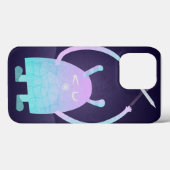 Coques Case-Mate iPhone Petit Monstre Bleu (Verso (horizontal))