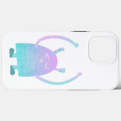 Coques Case-Mate iPhone Petit Monstre Bleu Mignon (Verso (horizontal))