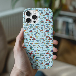 Coques iPhone 16 Petit Motif de poisson coloré