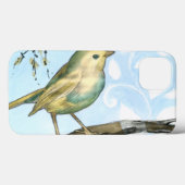 Coques Case-Mate iPhone Petit oiseau jaune perché sur une branche Recherch (Verso (horizontal))